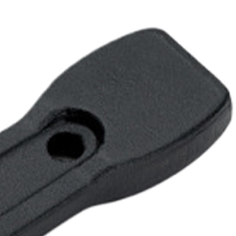 Solid Steel Open Slugging Wrench Spanner Black Coated Repair Tool with Hit-End Tail for Equipment Service and Fastener Care
