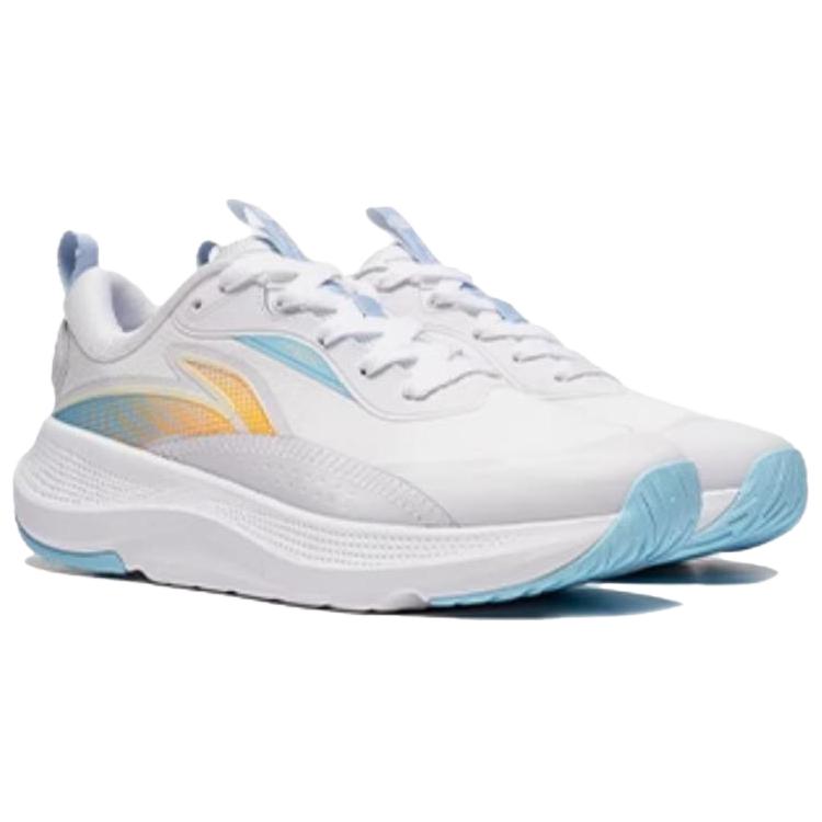 New LiNing Soft Anti-Slip Wear-Resistant Low-Top Casual Shoes Women's White Blue AGLT180-3