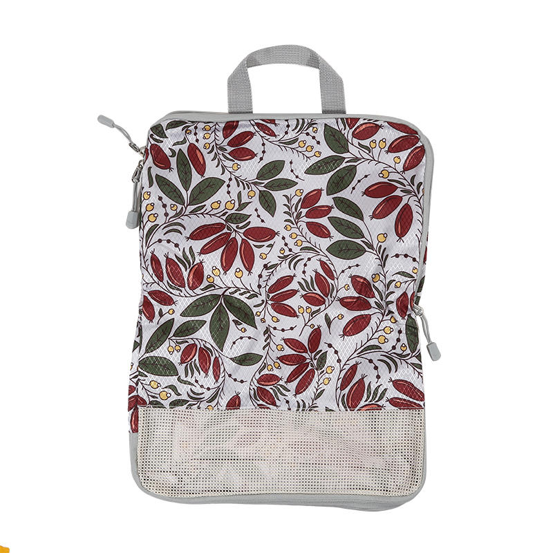 4Pcs/set Creative Printed Compression Packing Cubes Organizer Set Lightweight Travel Suitcase Clothes Storage Bags