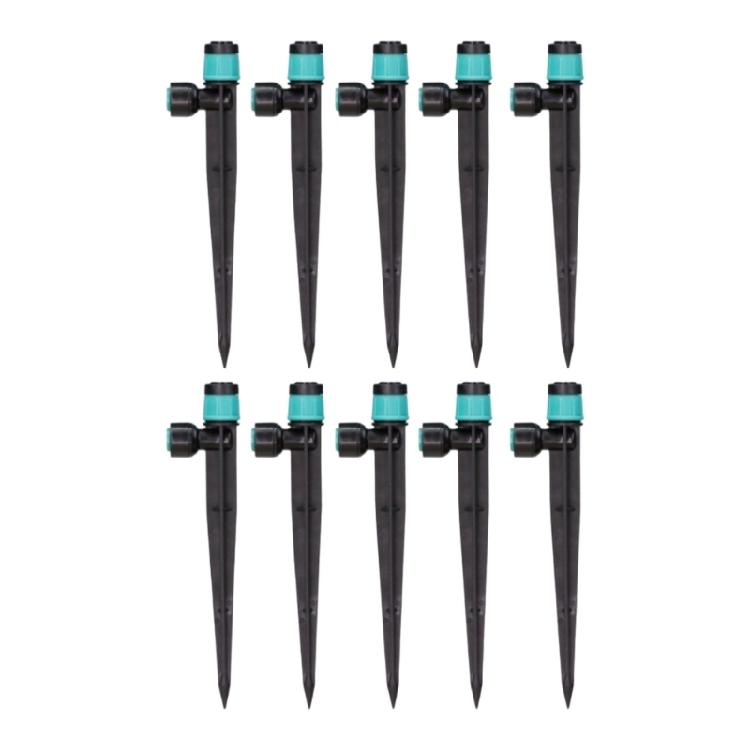 10Pcs Rotatable Sprinkler With Stake Nozzle Watering Garden Tube Sprayer Atomizer Irrigation Landscape Maintenance