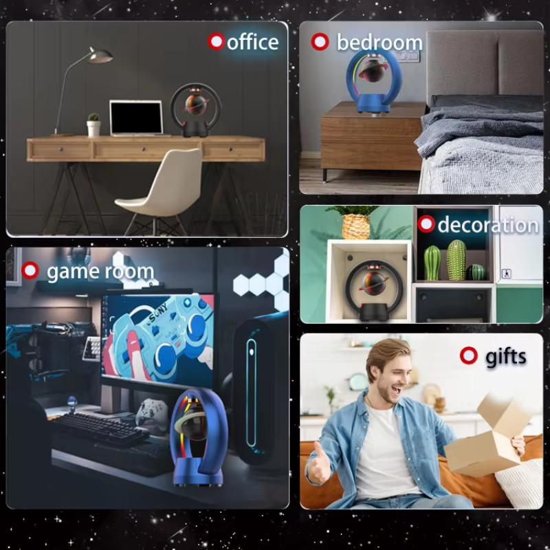 Magnetic Levitating Bluetooth Speaker, Playing Music & Floating In The Air, Unique Gifts for Home Office Decoration