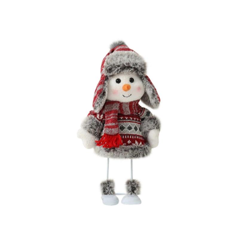 Spring Snowman Doll Snowman Doll Santa Hat Snowman Doll