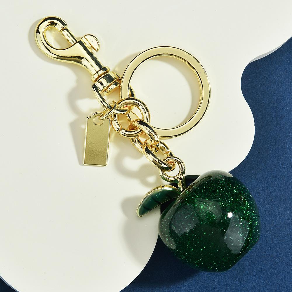 Red Cherry Crystal Bag Pendant Keychain Cherry Pendant Women'S Bag Accessories Fashion Red Delicate Bag