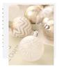 Champagne Gold & White Christmas Ball Set: Tree & Party Decorations.