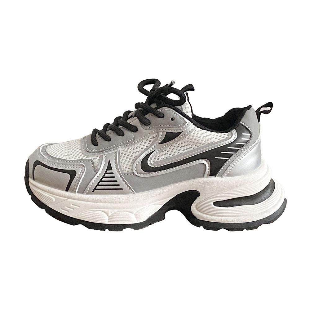 Popular fried street platform dad shoes women increase ins tide 2025 new summer mesh breathable casual sports shoes