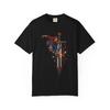 Blade Grind Stained Glass Sports T-Shirt Black Front Print Comfort Colors 1717