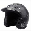 PU Leather Half Face Helmet Retro Style DOT Approved Motorcycle E-Bike Men Women