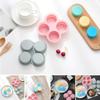 DIY Silicone Air Fryer Egg Pan Mold Shape Egg Non Stick Baking Pan 4 Cavity Muffin Pans For Baking Bun Pan Accessories F2D5