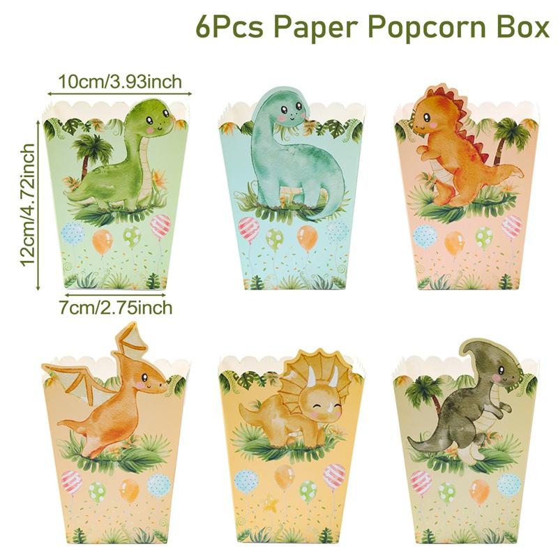 Jungle Safari Popcorn Candy Box Mermaid Butterfly Donut Hawaii Birthday Party Decor Kids Strawberry Wedding Party Supplies Gifts