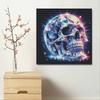 Diamond Painting Kit Colorful Cosmic Crystal Skull Pattern DIY Full Drill Canvas Art Relaxing Handmade Gift for Craft Lovers