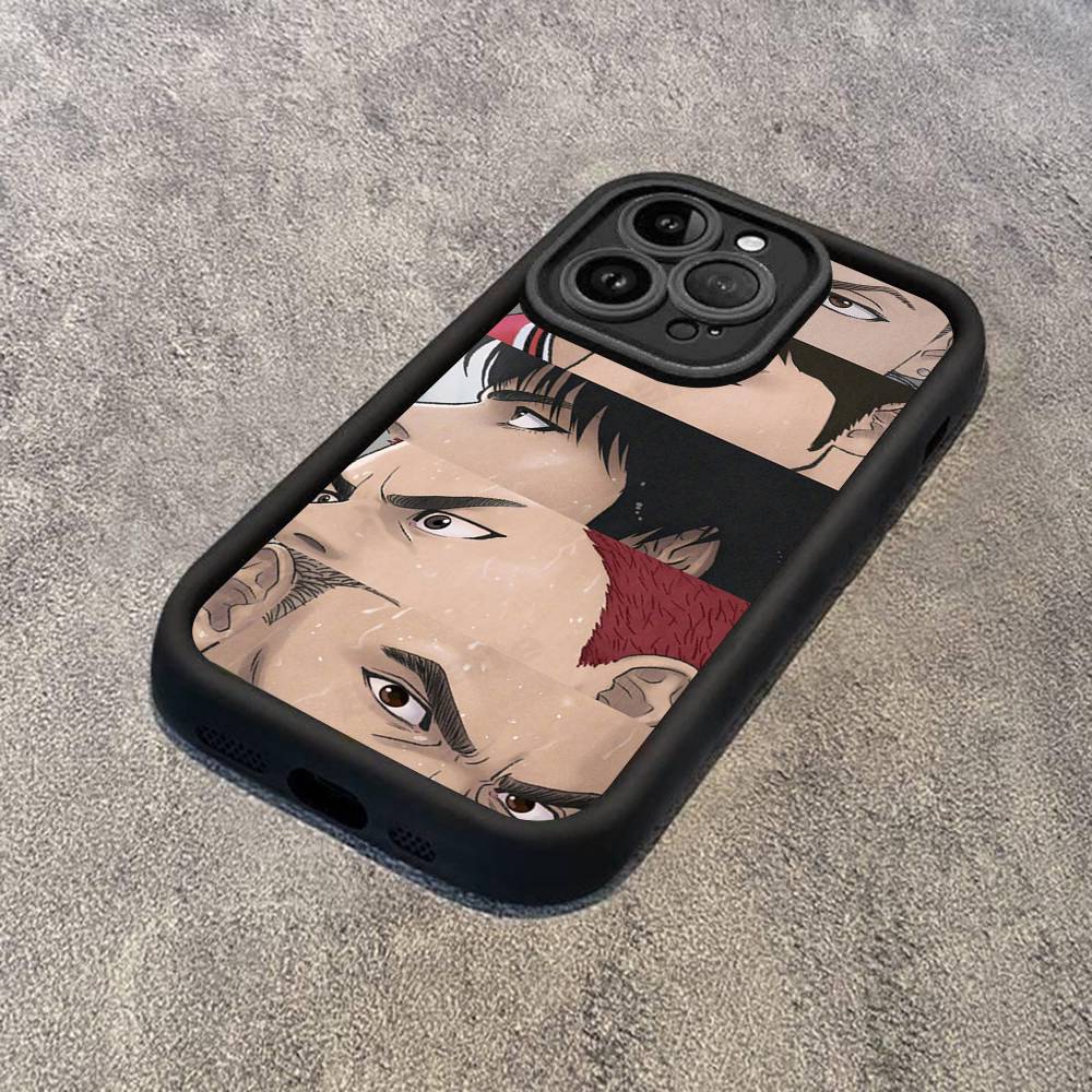 Japanese S-SLAM D-DUNK Phone Case For IPhone 17 16 15 13 11 12 14 Pro Max Plus Silicone Cover Shell