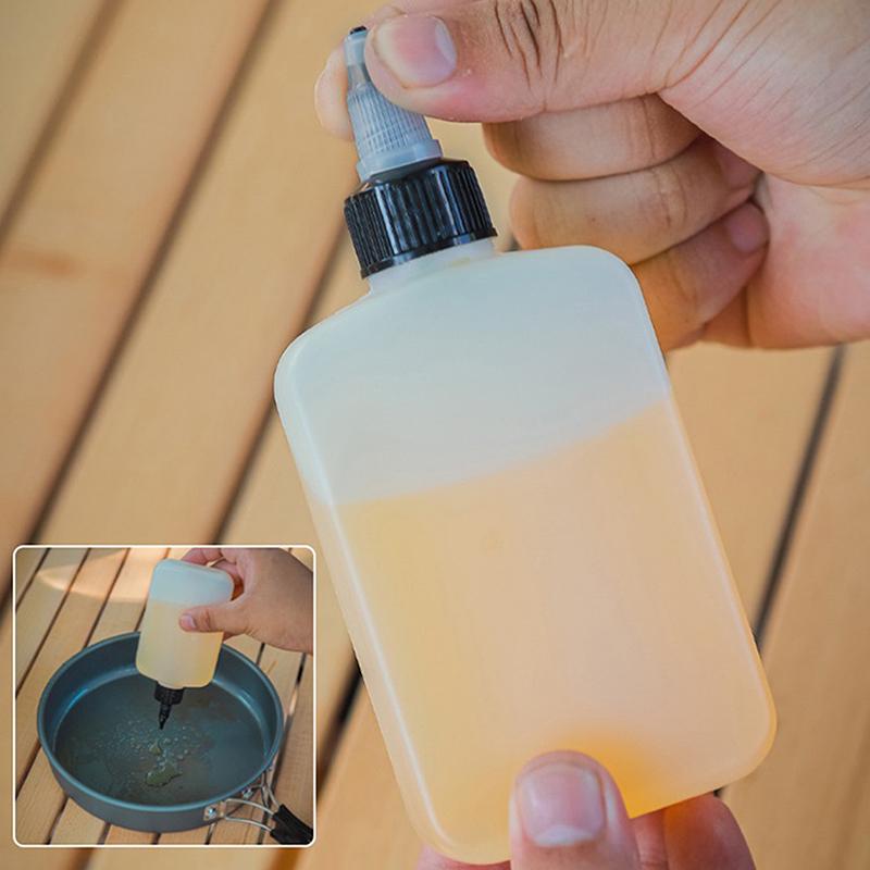 2/5Pcs 120Ml Olive Oil Dispenser Bottle For Camping With Twist Top Leak-Proof Squeeze Condiment Bottle For Seasoning Oil