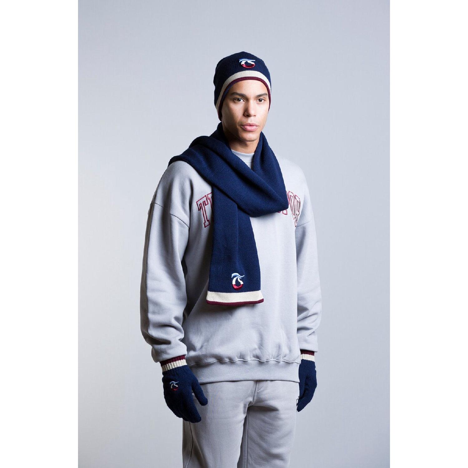 

Scarf Claret Red Blue Striped тёмно-синий