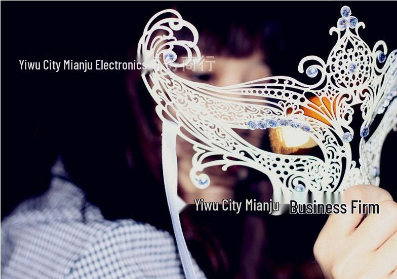 Rhinestone Wrought Iron Half-Face Masquerade Eye Mask
