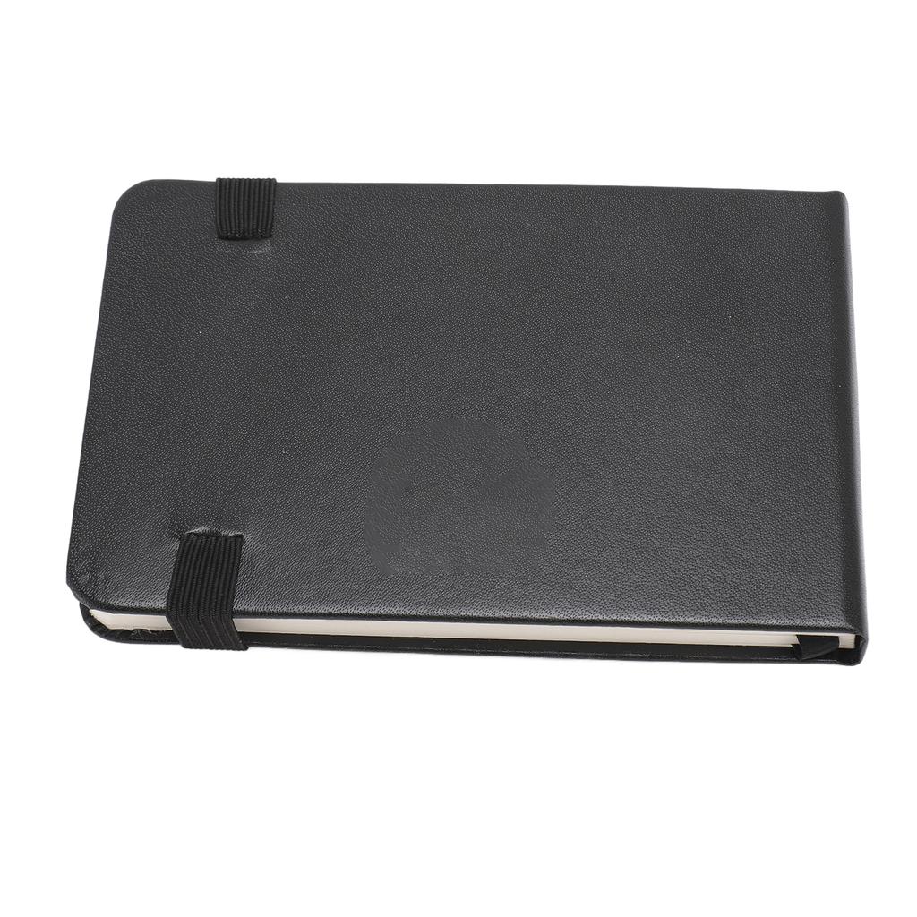 Aquarelljournal 24 Blatt 300 g/m² Dickes Papier PU-Leder Einband Tragbares Taschenskizzenbuch für Reise Outdoor