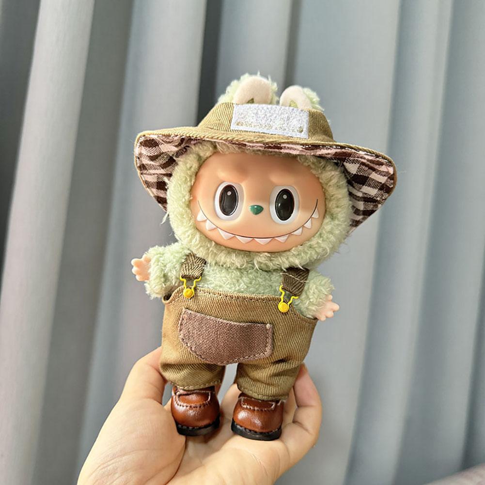For 17cm Labubu Doll Clothes Fashion Clothes Hoodies Doll Clothes Hoodies Dolls Accessories Cute Decoration Little Cloths