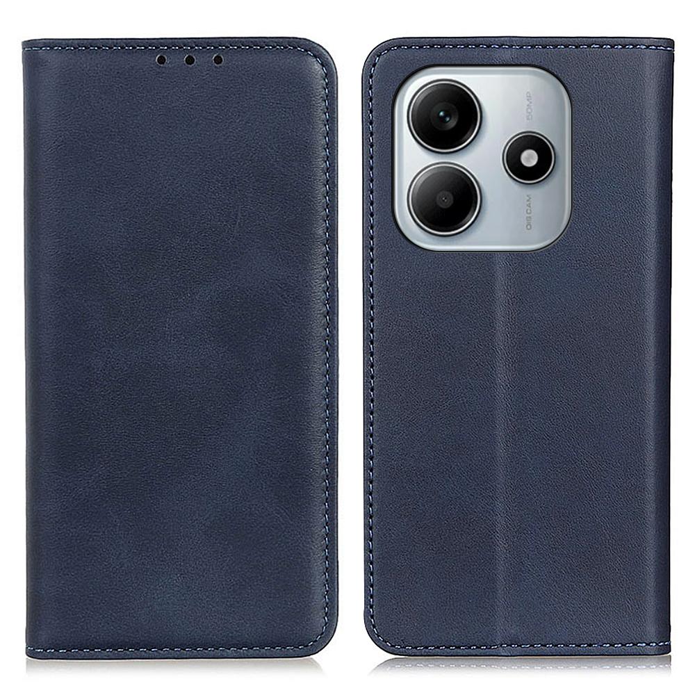 Für Xiaomi Redmi Note 14 4G (163,25 x 76,55 x 8,16 mm) Hülle Spaltleder Flip Wallet Handyhülle