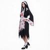 Bloody Zombie Nun Cosplay Dress, Horror Stained Nun Outfit Halloween Stage Wear