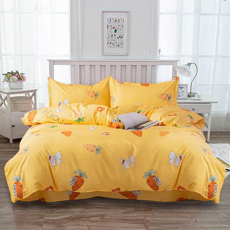 Flannel Duvet Cover Set - Single Piece for Dormitory Bunk Bed, Includes Pillowcase & Double Duvet Cover
