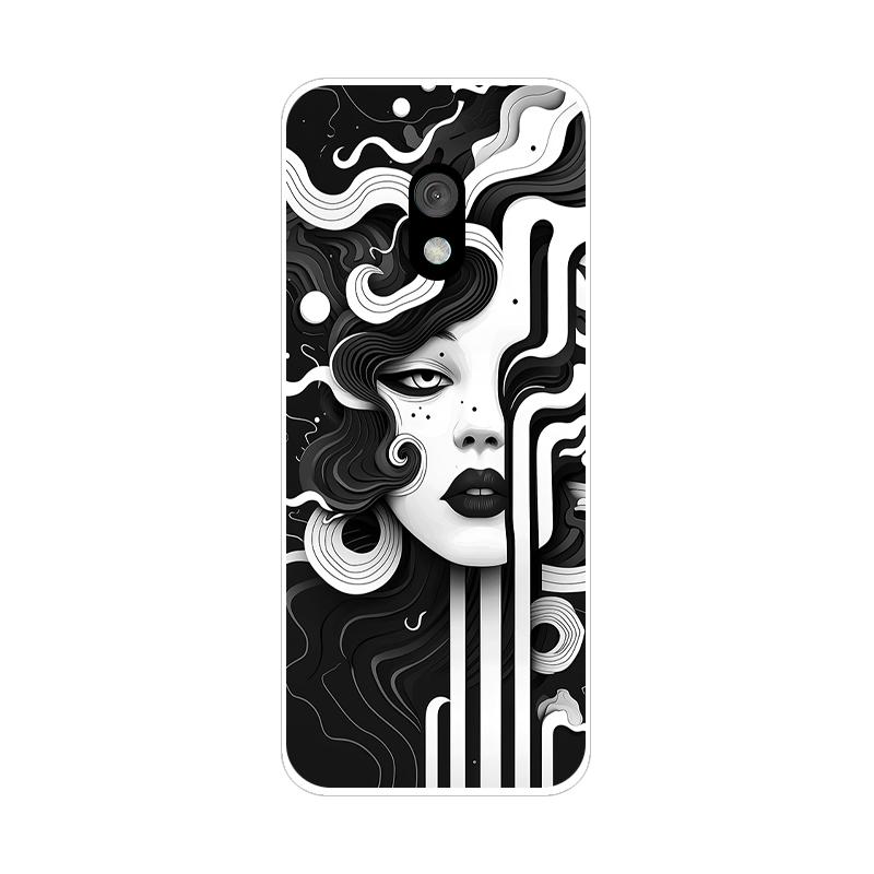 Bumper For Nokia 215 4G 2024 Clear Case Cute Painted Phone Silicon Back Cover For Nokia 235 220 2024 105 2021 Cases Clear Bumper