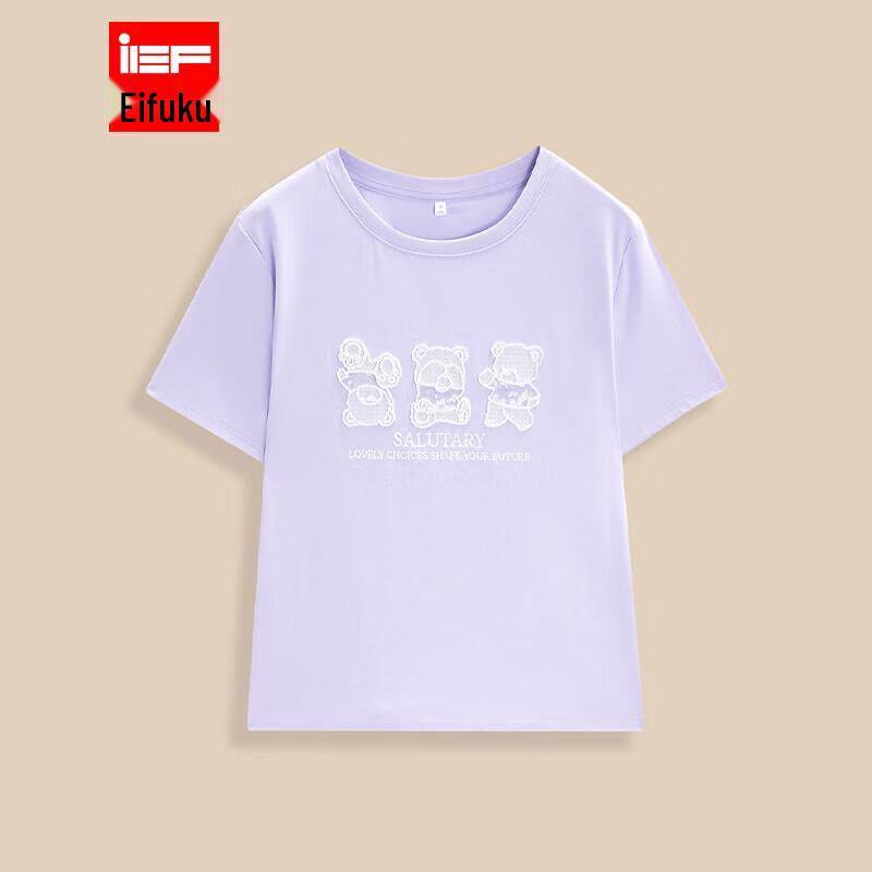 IEF 2026 Summer Print Round Neck Women s T-Shirt