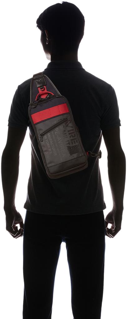 AVIREX Body Bag AVX591 Men's Navy/Red