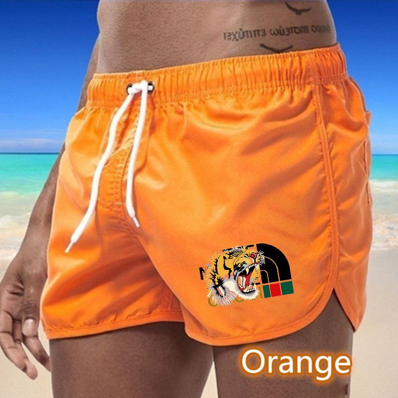 

BBK-36 2025 Summer Men s Quick-Drying Swim Trunks Sports Pants Swimwear Beach Shorts Jogging Shorts S оранжевый
