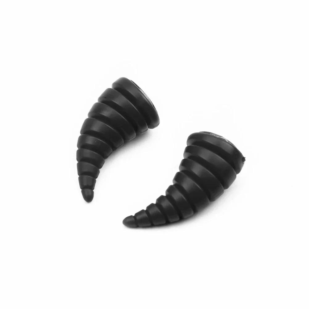 2Pcs Helmet Flair Large Long Black Devil Horns for Motorcycle Helmet Universal Motobike Styling Decoration Helmets Accessories
