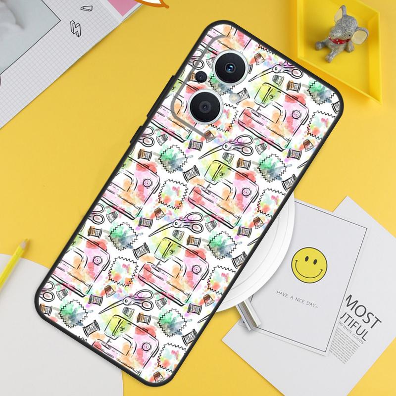 Funda para Máquina de Coser Para OPPO Reno 5 Lite 4 6 7 8 10 8T 5Z 4Z 2Z OPPO Find X6 Pro X5 X2 Lite X3 Neo Cubierta