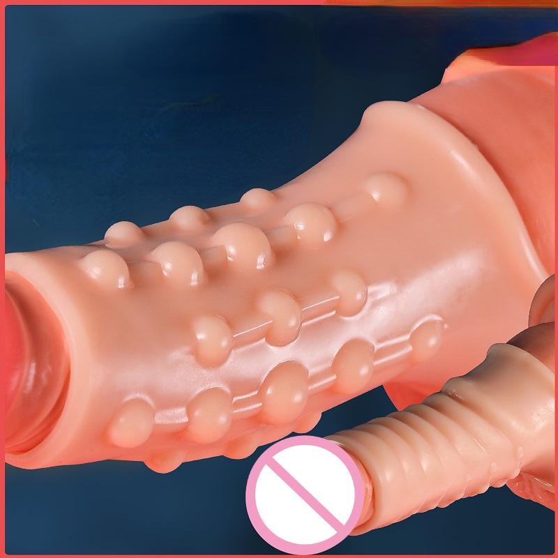 Penisový kroužek Návlek na penis Zvětšení penisu Granule Klitoris Bod G Stimuluje zpoždění ejakulace Anální zátka Sexuální hračky Pro muže Sex Obchod