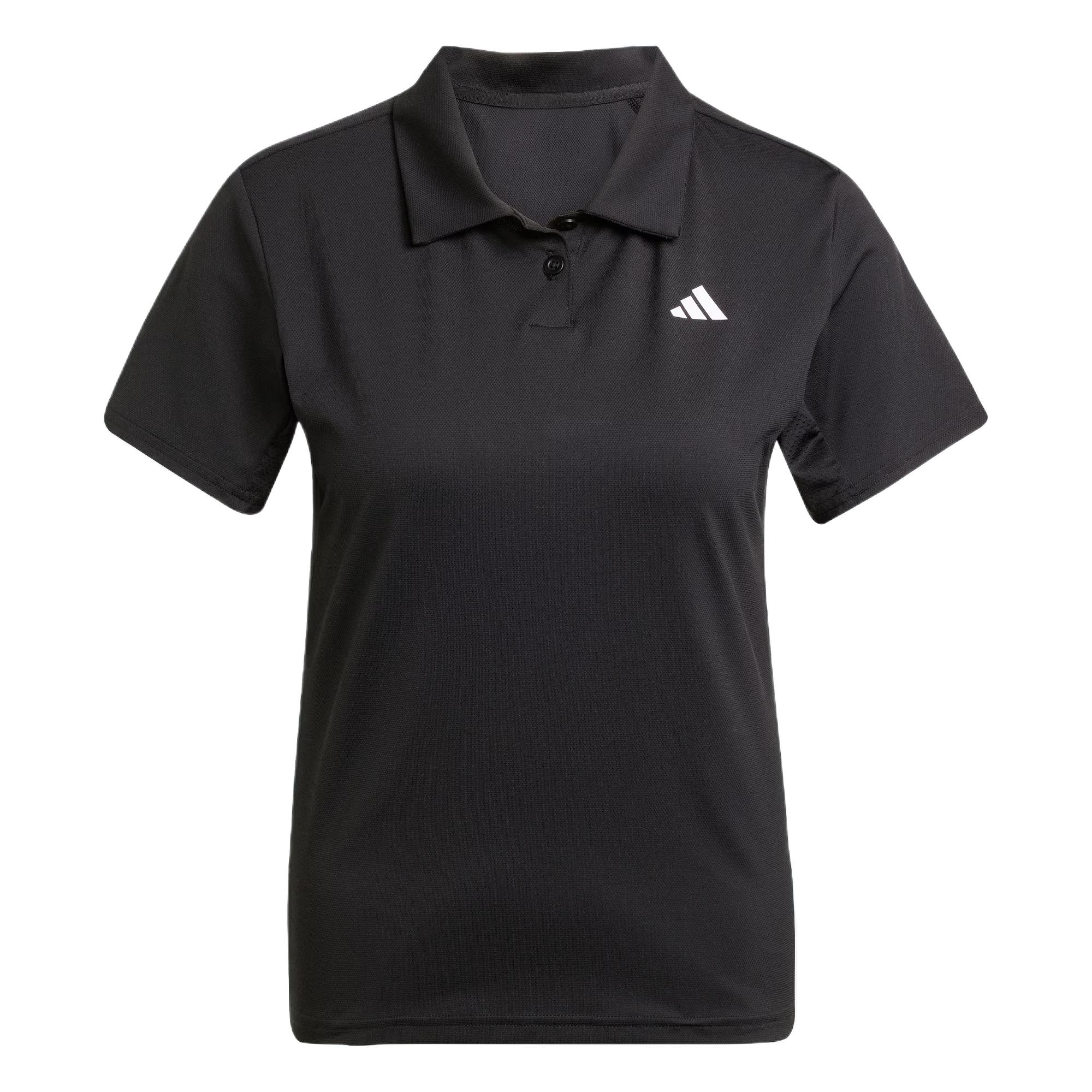 

Adidas Tennis Climacool Club Series Minimalist Short Sleeve Polo Shirt Women Sports Casual Versatile Tops Black JZ4924 XXL