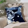 Quiet And Ethereal Blue Customizable Square Pillowcases Stylish And Soft Perfect For Beds Cars And Sofas
