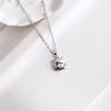 Collana in Argento Sterling 925 Beixi Hello KK Cat Cartone Animato per Ragazze