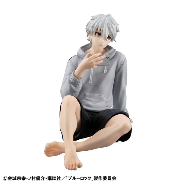 MegaHouse Series Blue Tenohira Nagi Seishiro Repaint Approximately 90mm PVC Figure G.E.M. Lock Ver. Pre-painted