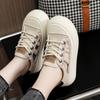 Tmy603 New Hollow Sandals for Women  Summer Breathable Sneaker Women's Shoes Thick Bottom Heightened Easy Wear Shoes All-Matching