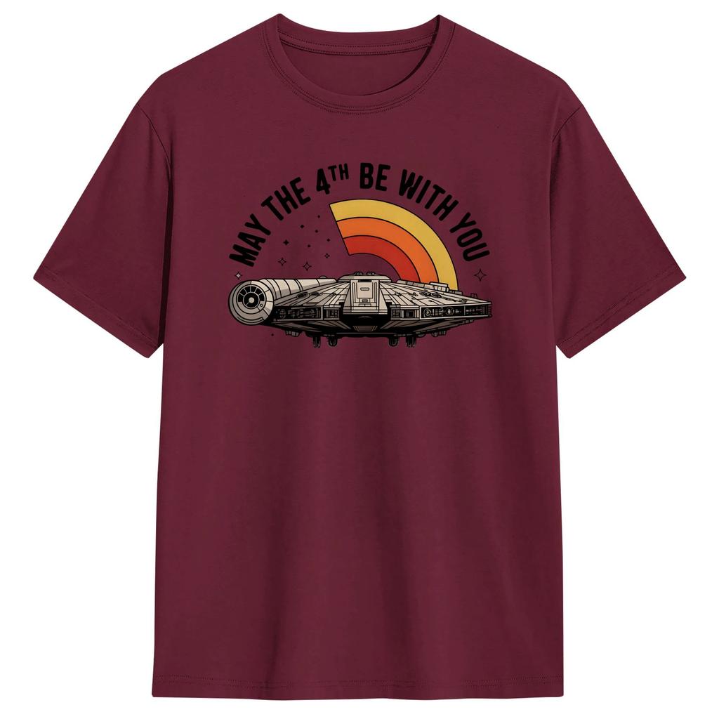 May The Fourth Cotton Tshirt For Unisex Summer Be With You Awesome T Shirts O Neck Trending Tee Shirt Oversize Cheap Tops