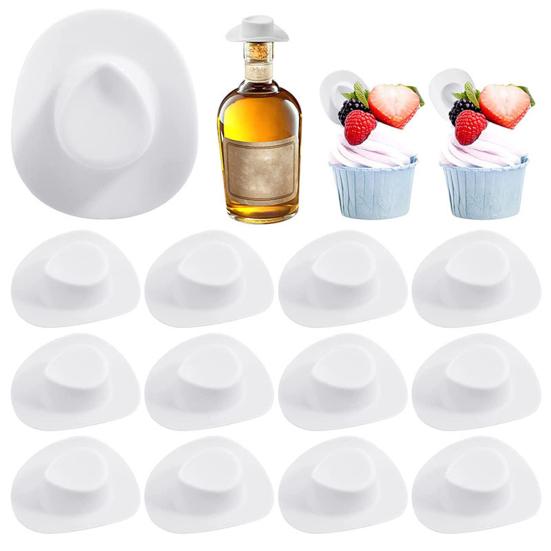 10Pcs Party Decor Hats Mini Novelty DIY Creative Western Cowboy Cake Decor Hats Party Supplies