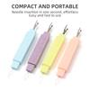 2 In 1 Sewing Needle Threader Seam Ripper Dual Purpose Sewing Tool Portable Home Thread Cutter Double Head With Protective Cover