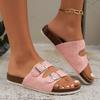 Plus Size 35-44 Shoes for Women Summer Fashion Platform Sandals Comfortable Slip on Slippers Women Sandalias De Mujer