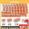 For Wago 90pcs 221 Electrical Connectors Wire Block Clamp Terminal Cable