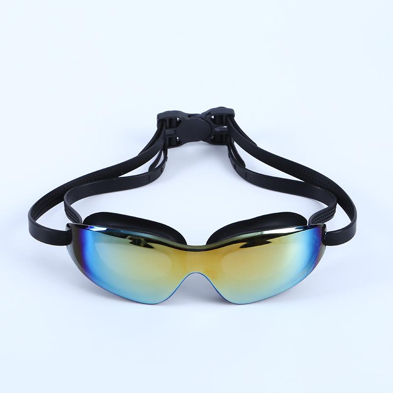 Oubo adult swimming goggles for women and men, high-definition, waterproof, anti-fog, integrated casual swimming goggles чёрный