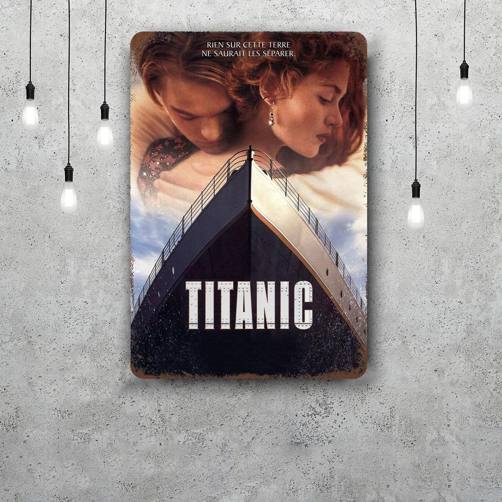 titanic movie Retro Vintage Tin Sign Poster Decorative Plaque Metal Plate Wall Decor