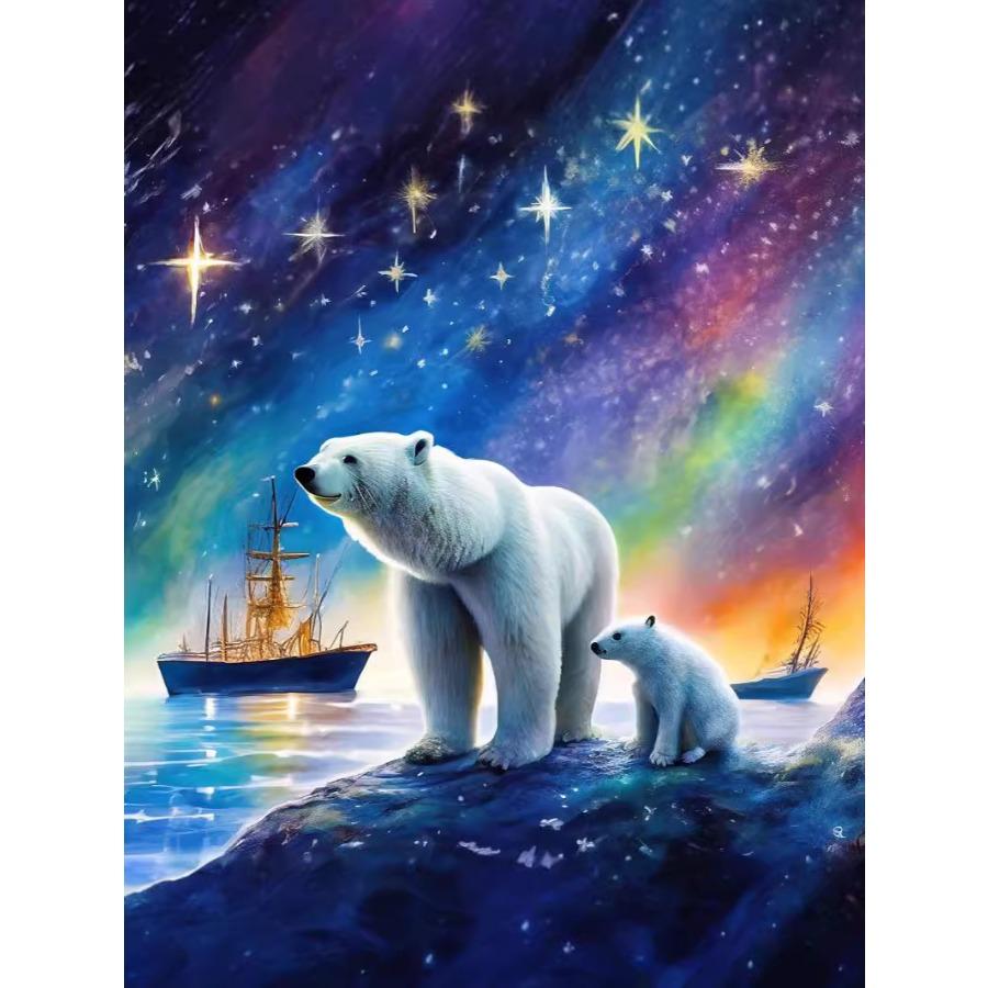 Herbst Winter North Eisbär Pullover Langärmel 3D-Druck Herren Hoodie Schwarzes Katzenmuster Trendige Sportbekleidung Sweatshirt