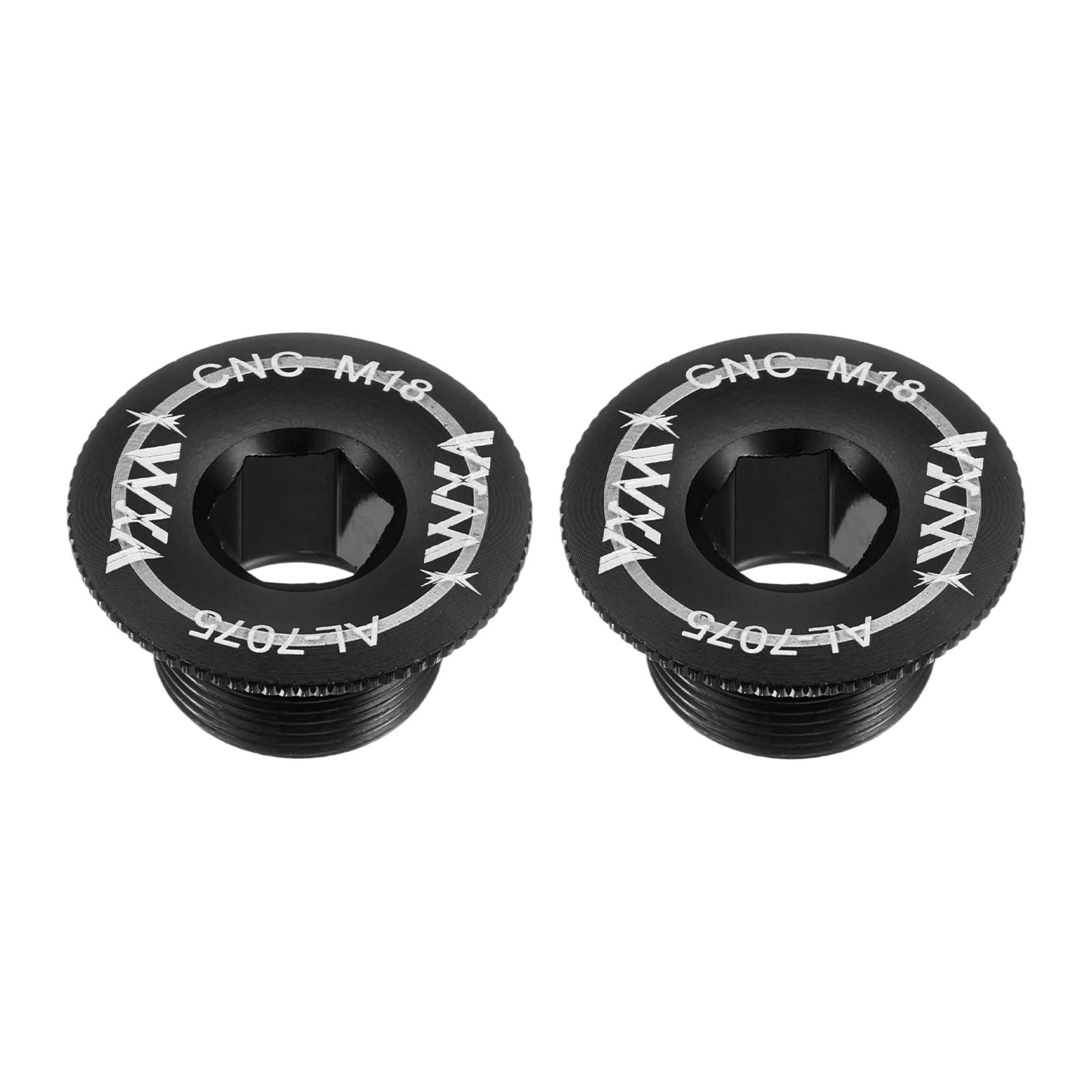 uxcell 2pcs M18 Aluminum Alloy Crank Cover Screw Bicycle Crank