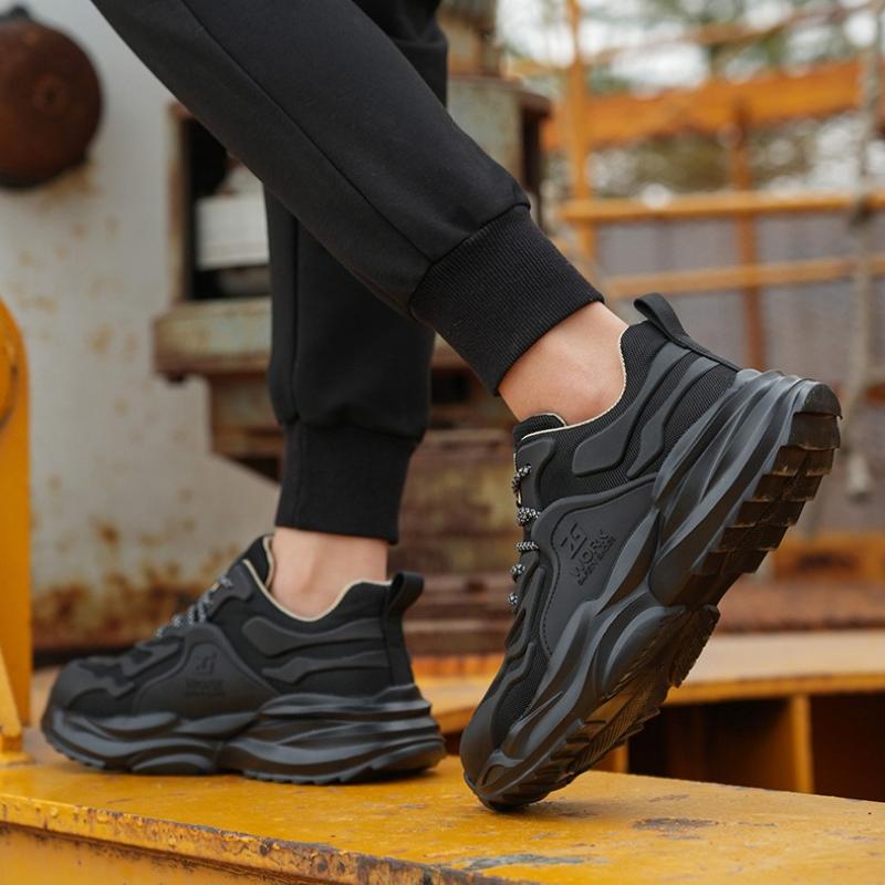 Fashion Men Safety Shoes Sneakers Anti-smashing Industrial Working Boots Puncture Proof Indestructible Work Shoes Men Boots