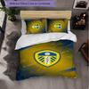 Biancheria da letto a tema Leeds United Set 3 Pezzi Copripiumino Biancheria da letto Decorativa Per Camera Adolescenti Decorazione Casa