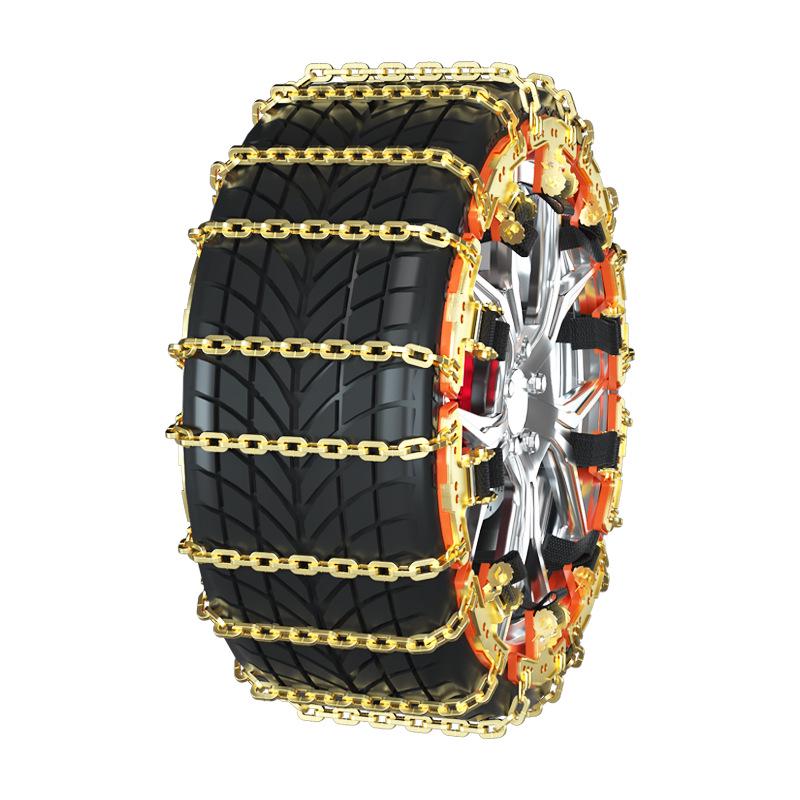 Universal Anti-Skid Tire Chains for Cars, SUVs & Trucks - Thickened for Snow & Off-Road Use