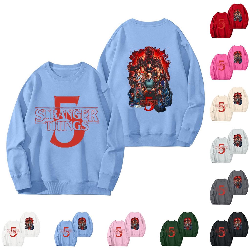 Women's Fashionable And Casual Long Sleeve Round Neck Printed Sweatshirt