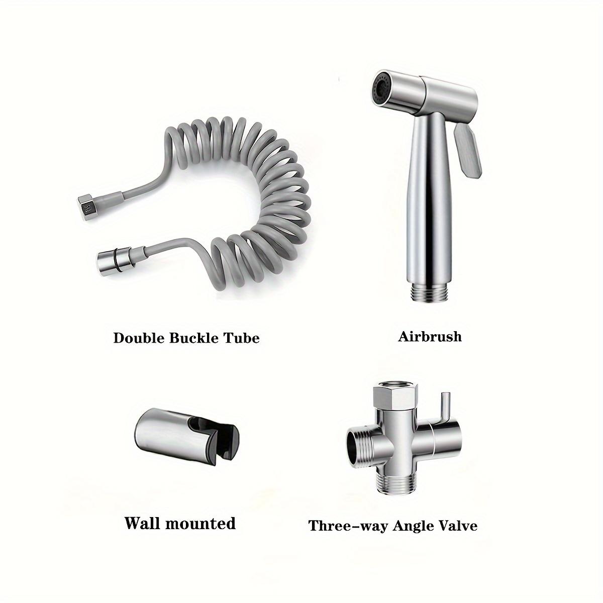 Rvs toilet bidet sproeier handheld badkamer reinigingsset draagbaar Rvs toilet bidet sproeier handheld badkamer reinigingsset draagbaar
