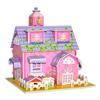 Kids 3D Stereo Puzzle Cartoon House Castle Building Model DIY Handmade Early Learning Educational Toys Gift for Children